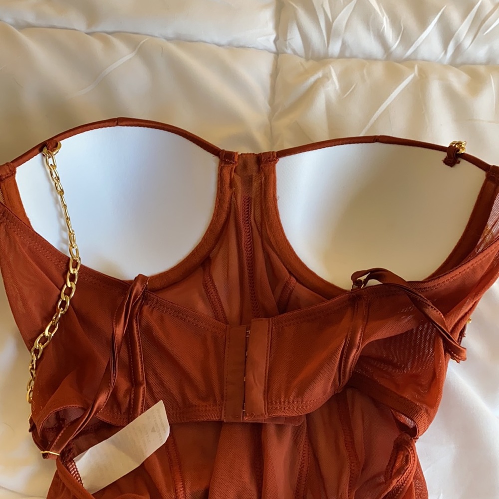 Fashion nova mesh bodysuit sz M NWT - Picture 7 of 8
